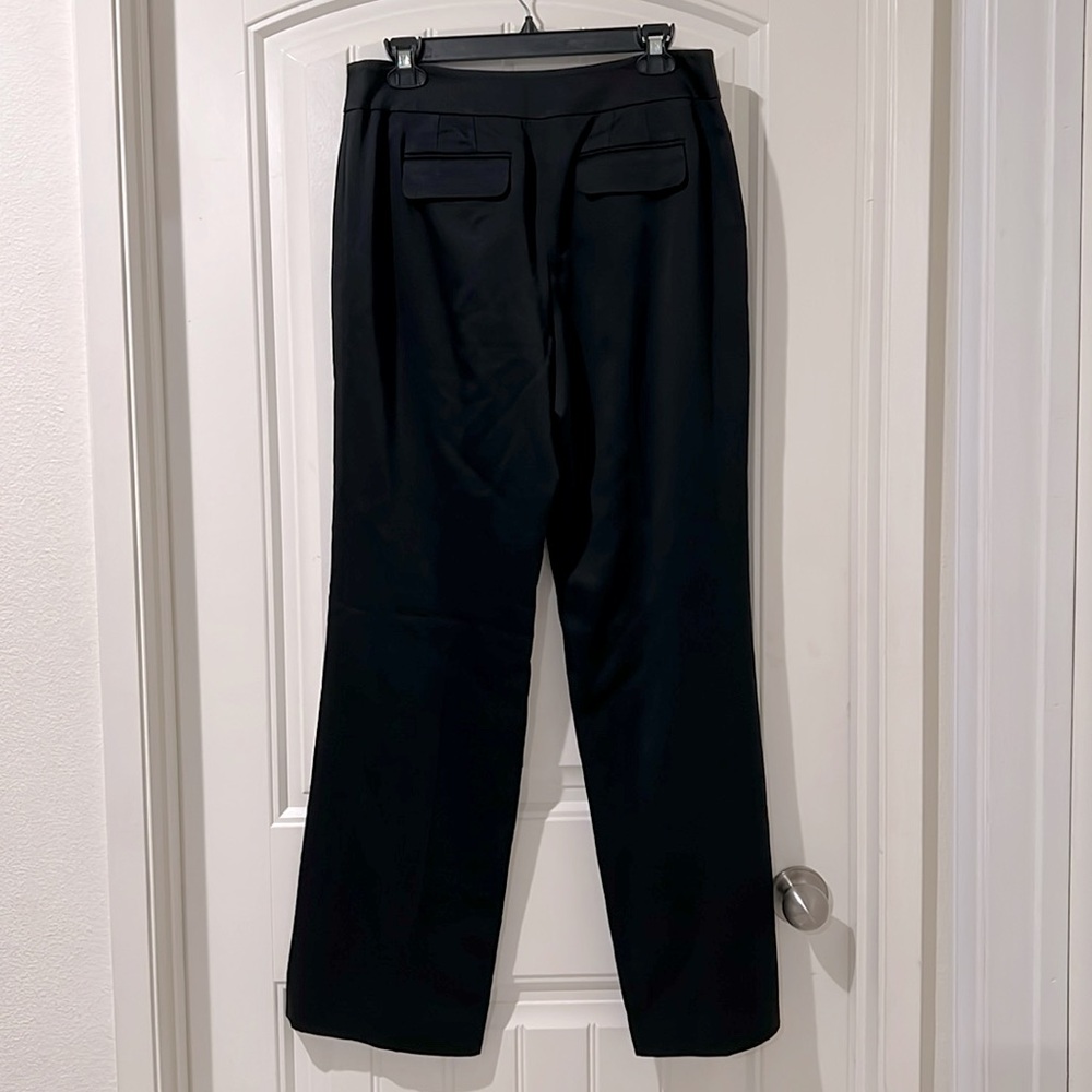 Ann Taylor MARGO FIT Wide Straight Leg Pants Black Fully Lined, Size 8 - Picture 5 of 9